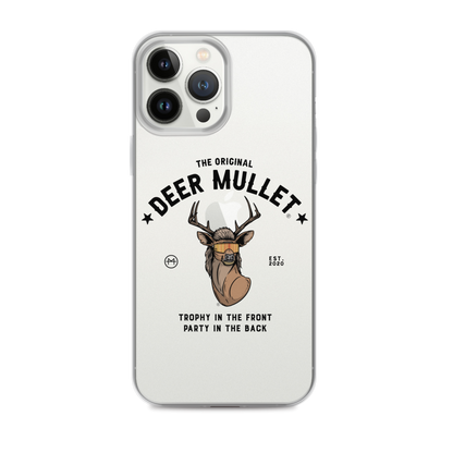 Deer Mullet Motto iPhone Case - Clear