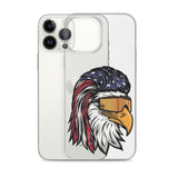 Eagle Mullet USA iPhone Case - Clear