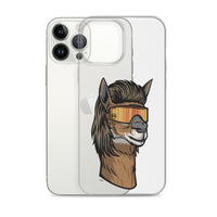 Llama Mullet iPhone Case - Clear