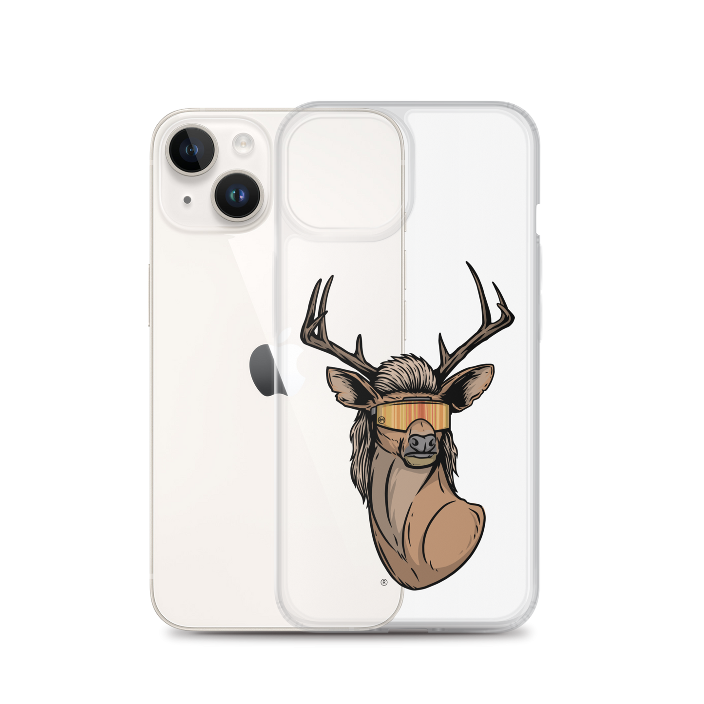 Deer Mullet 2.0 iPhone Case - Clear
