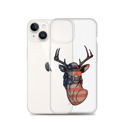 Deer Mullet USA 2.0 iPhone Case - Clear