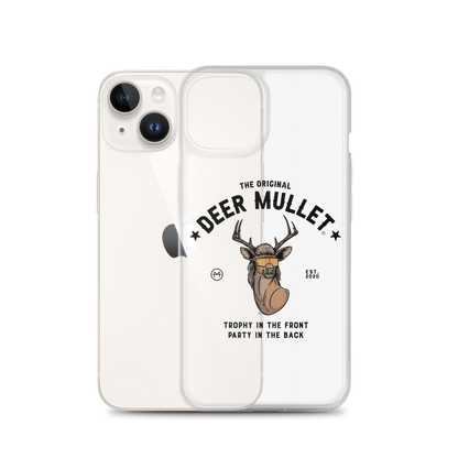 Deer Mullet Motto iPhone Case - Clear