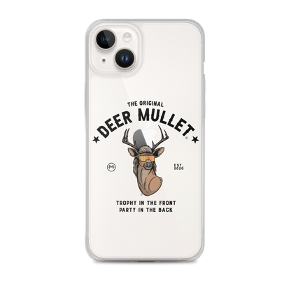 Deer Mullet Motto iPhone Case - Clear