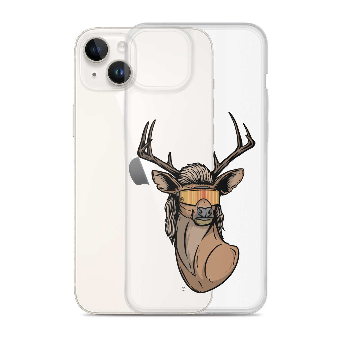 Deer Mullet 2.0 iPhone Case - Clear