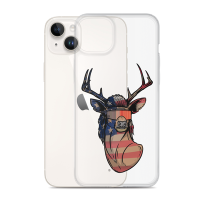 Deer Mullet USA 2.0 iPhone Case - Clear