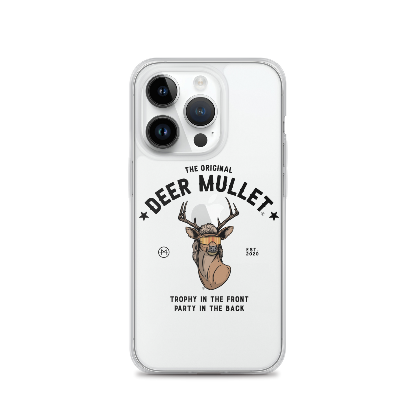 Deer Mullet Motto iPhone Case - Clear