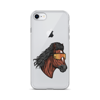 Horse Mullet iPhone Case - Clear