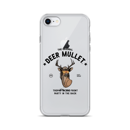Deer Mullet Motto iPhone Case - Clear