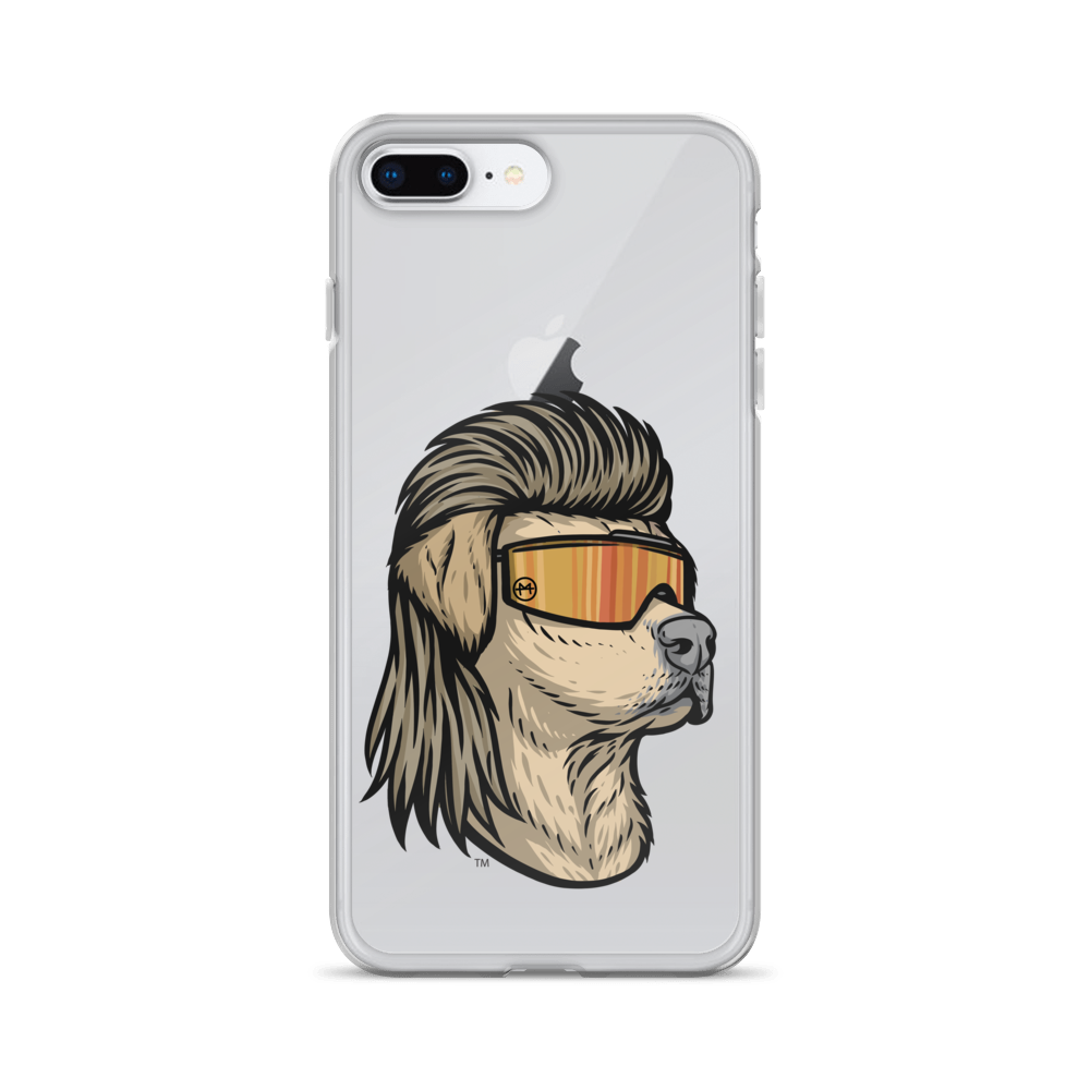 Yellow Lab Mullet iPhone Case - Clear