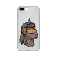 Chocolate Lab Mullet iPhone Case - Clear