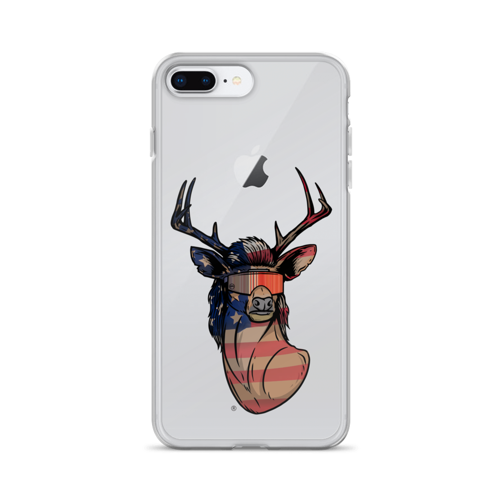 Deer Mullet USA 2.0 iPhone Case - Clear