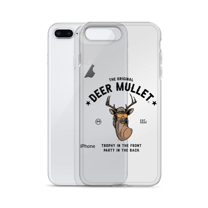 Deer Mullet Motto iPhone Case - Clear