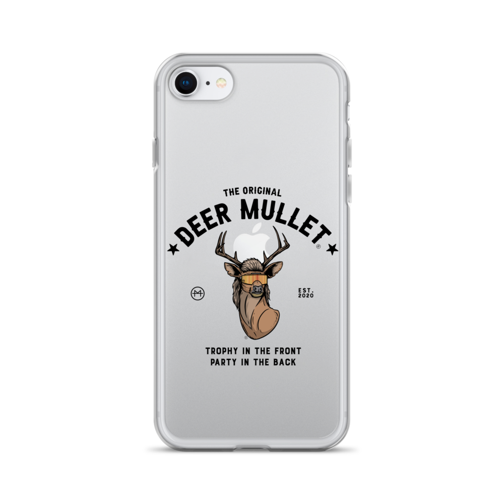 Deer Mullet Motto iPhone Case - Clear