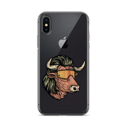 Bull Mullet iPhone Case - Clear