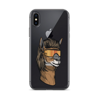 Llama Mullet iPhone Case - Clear