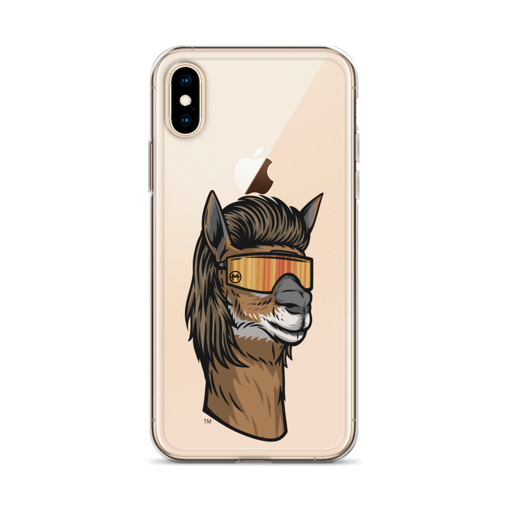 Llama Mullet iPhone Case - Clear