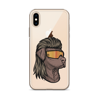 Chocolate Lab Mullet iPhone Case - Clear