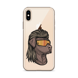 Chocolate Lab Mullet iPhone Case - Clear