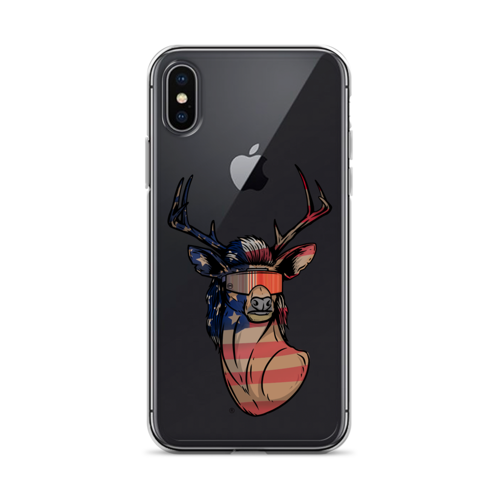Deer Mullet USA 2.0 iPhone Case - Clear