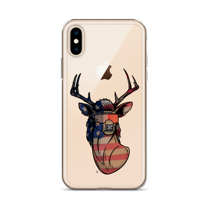 Deer Mullet USA 2.0 iPhone Case - Clear
