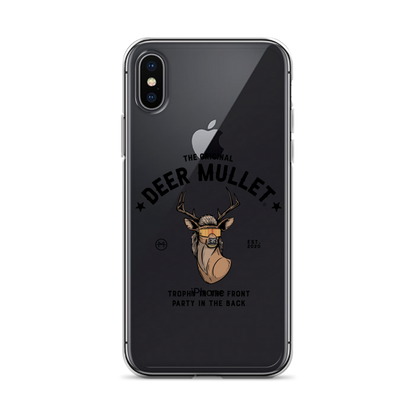 Deer Mullet Motto iPhone Case - Clear