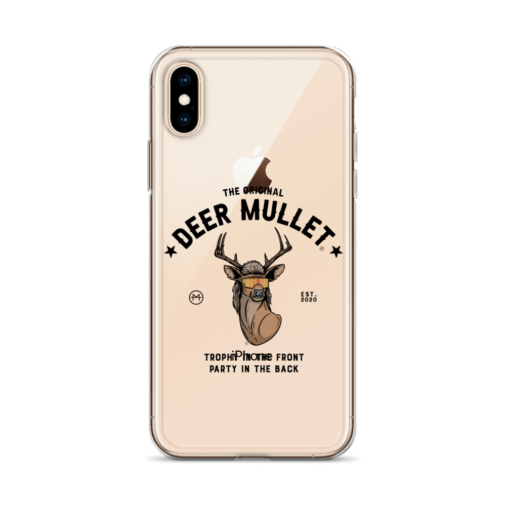 Deer Mullet Motto iPhone Case - Clear