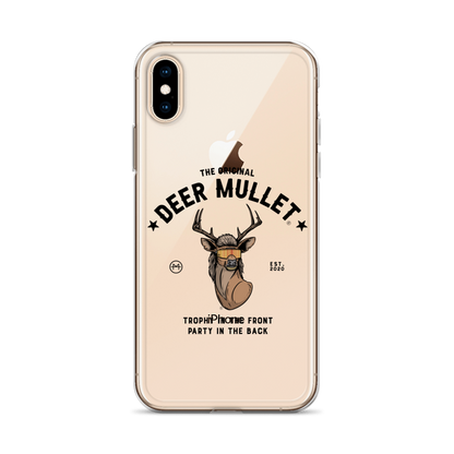 Deer Mullet Motto iPhone Case - Clear