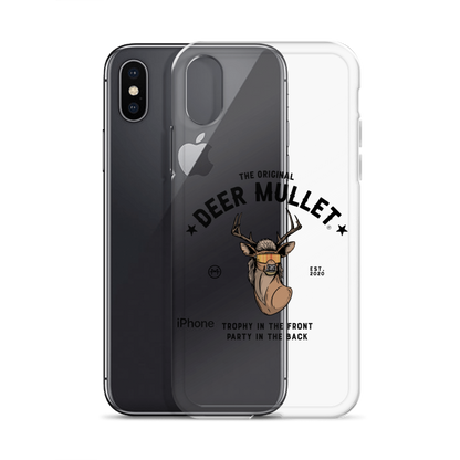 Deer Mullet Motto iPhone Case - Clear