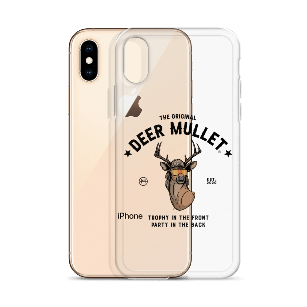 Deer Mullet Motto iPhone Case - Clear