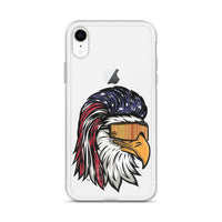 Eagle Mullet USA iPhone Case - Clear