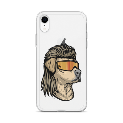 Yellow Lab Mullet iPhone Case - Clear