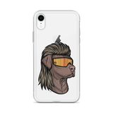 Chocolate Lab Mullet iPhone Case - Clear