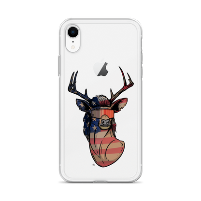 Deer Mullet USA 2.0 iPhone Case - Clear