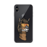 Llama Mullet iPhone Case - Clear