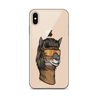 Llama Mullet iPhone Case - Clear