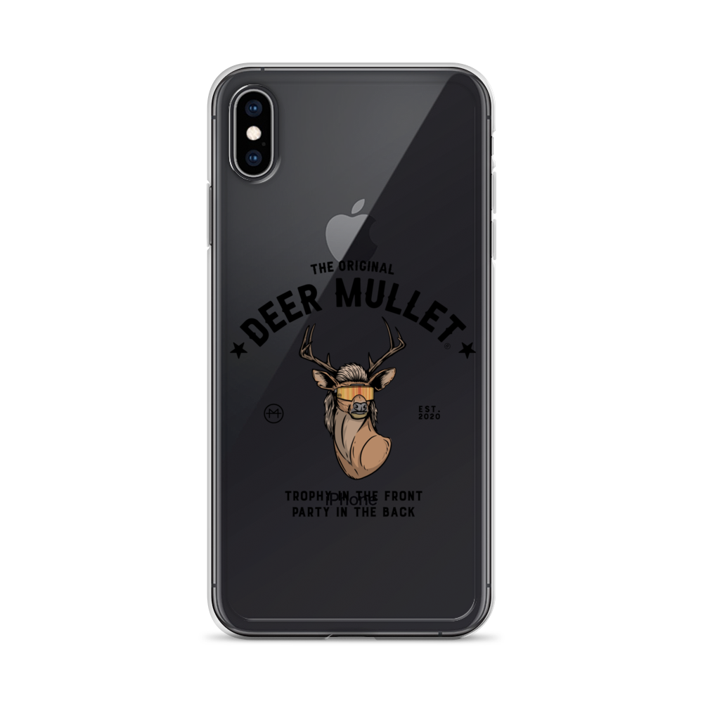 Deer Mullet Motto iPhone Case - Clear