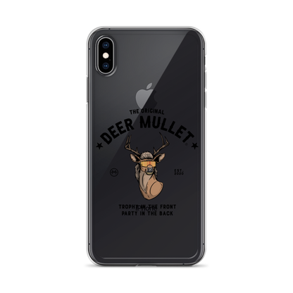 Deer Mullet Motto iPhone Case - Clear