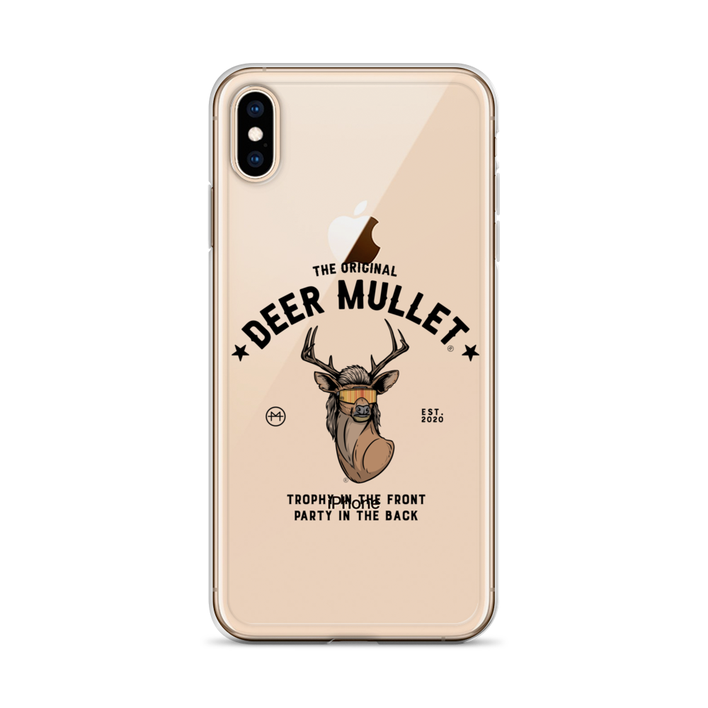 Deer Mullet Motto iPhone Case - Clear