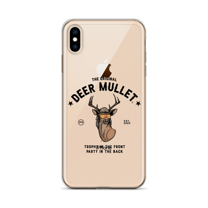 Deer Mullet Motto iPhone Case - Clear