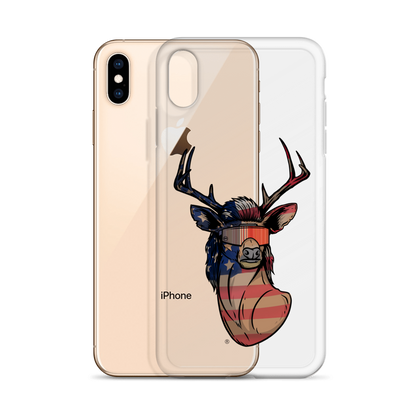 Deer Mullet USA 2.0 iPhone Case - Clear