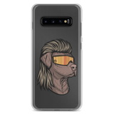 Chocolate Lab Mullet Samsung Case - Clear