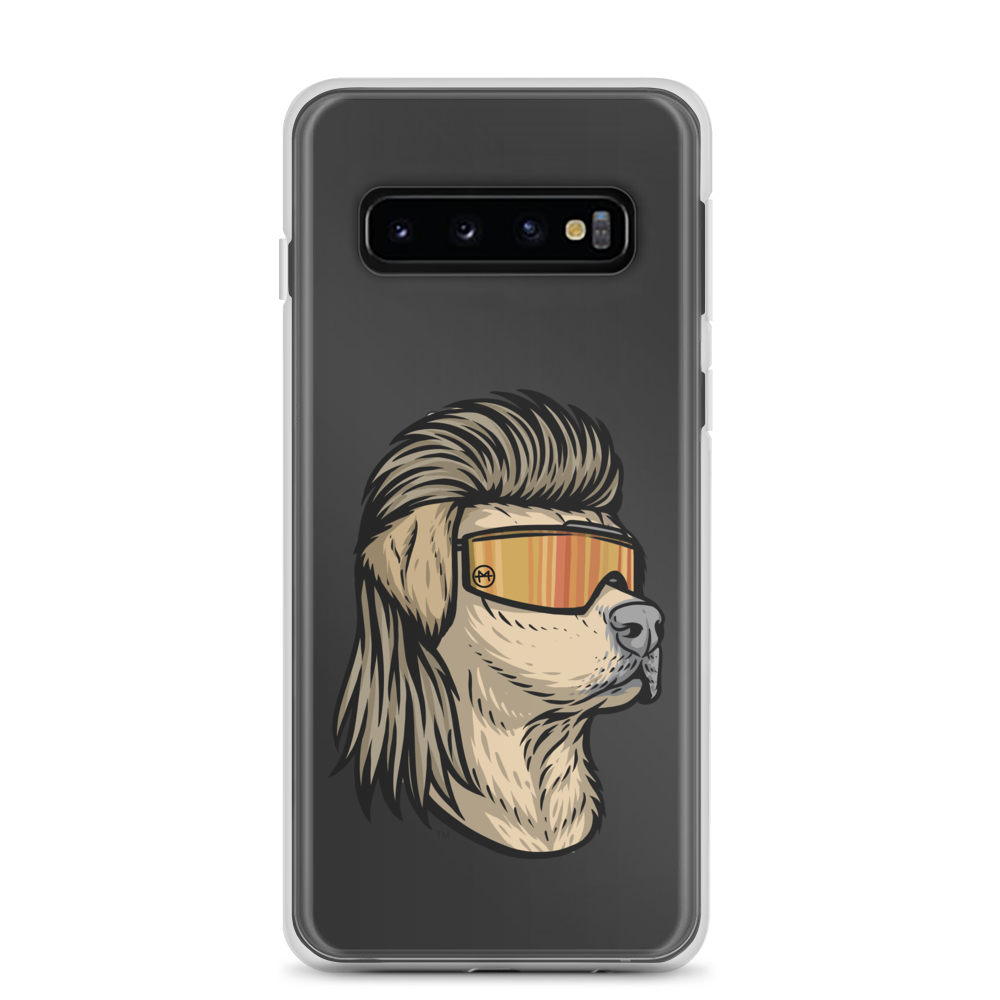 Yellow Lab Mullet Samsung Case - Clear