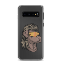 Chocolate Lab Mullet Samsung Case - Clear