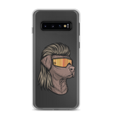 Chocolate Lab Mullet Samsung Case - Clear