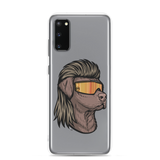 Chocolate Lab Mullet Samsung Case - Clear