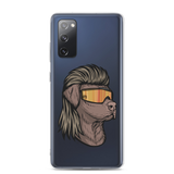 Chocolate Lab Mullet Samsung Case - Clear