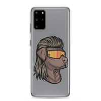 Chocolate Lab Mullet Samsung Case - Clear