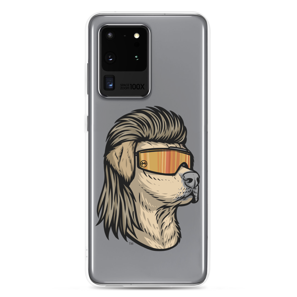 Yellow Lab Mullet Samsung Case - Clear