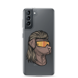 Chocolate Lab Mullet Samsung Case - Clear