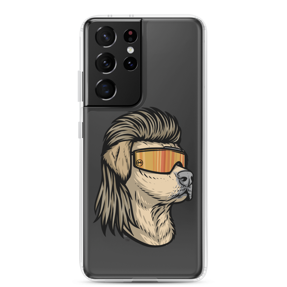 Yellow Lab Mullet Samsung Case - Clear